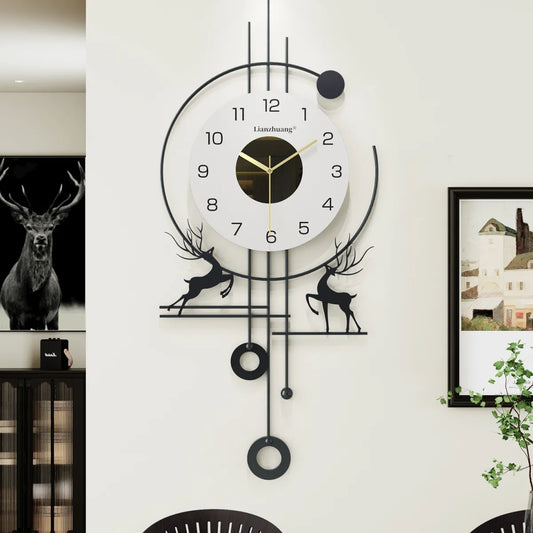 Modern Deer Wall Clock